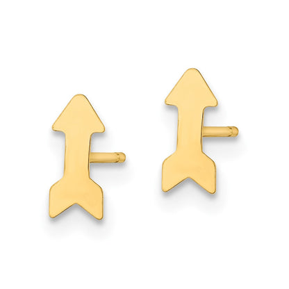14K Gelbgold Poliert Pfeil Ohrstecker