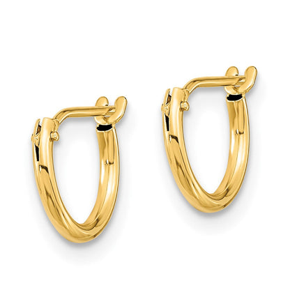 14K Gelbgold Schmetterling Fw Zuchtperle und Creole 3 Pair Ohrringe Set