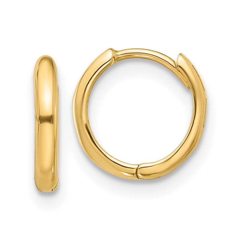 14K Gelbgold Klappbar Creolen