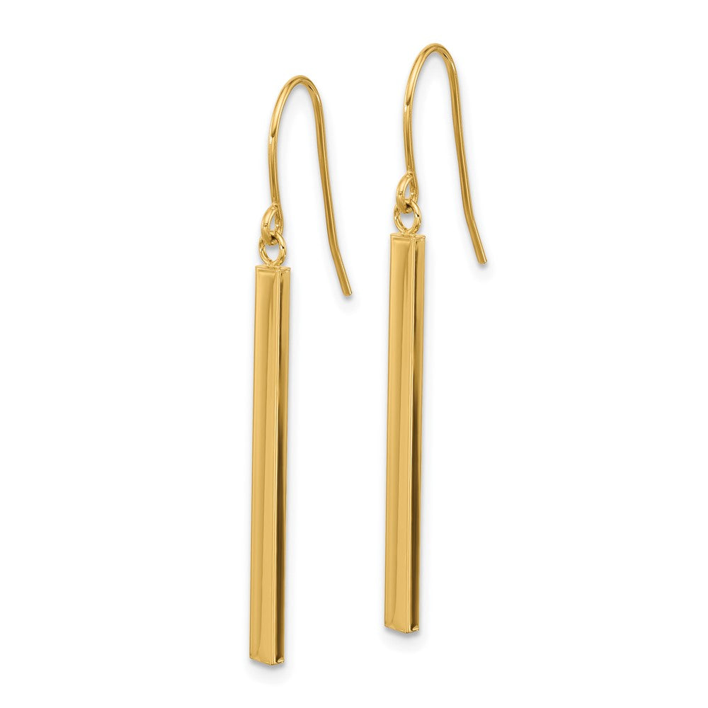 14K Gelbgold Stab Ohrhänger