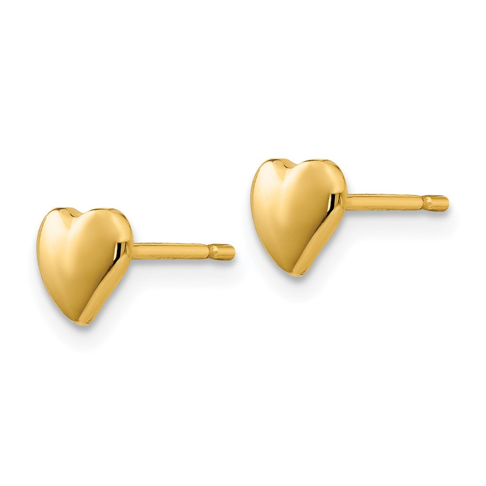 14K Gelbgold Herz Ohrringe