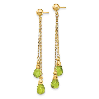 14K Gold Peridot-Ohrhänger