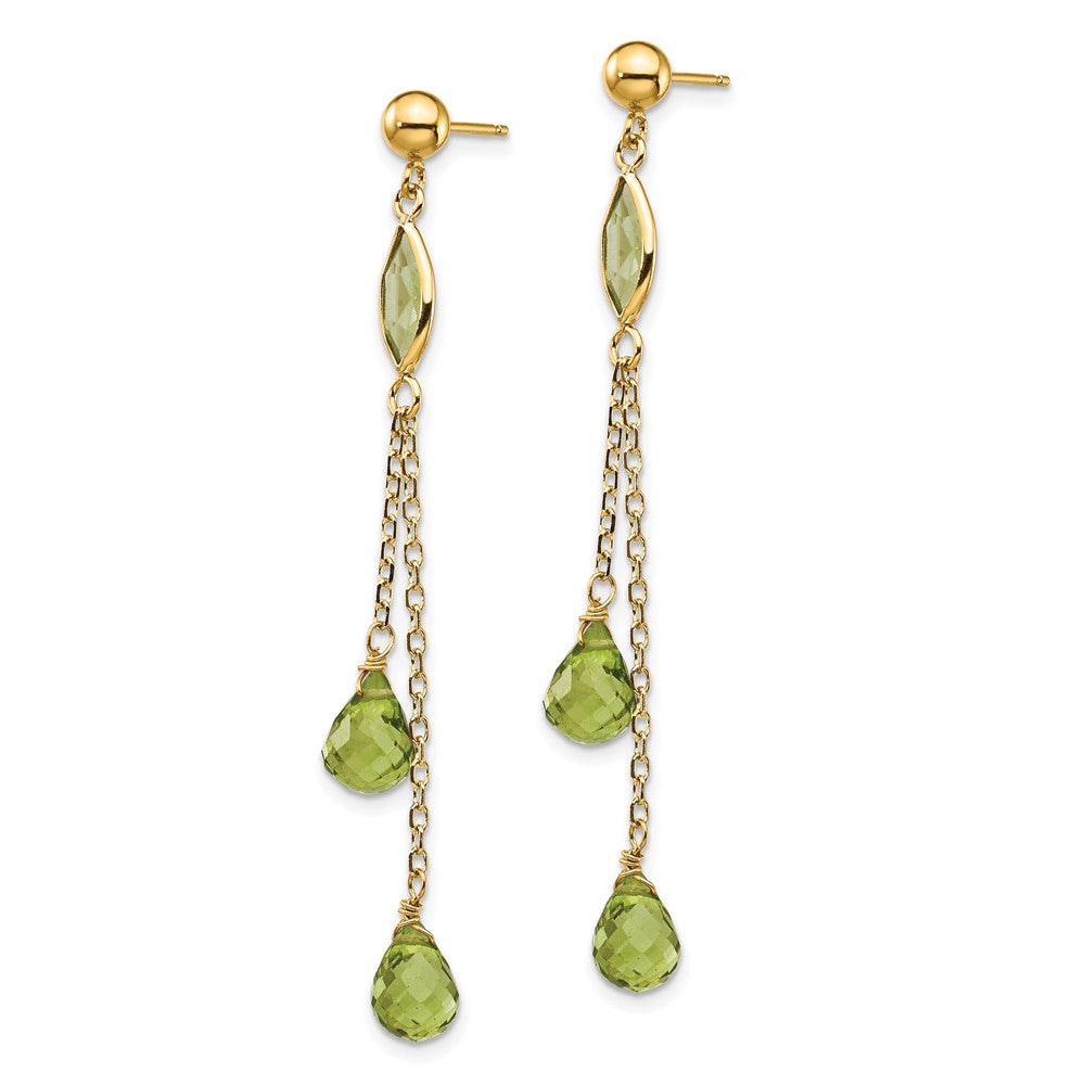 14K Peridot-Ohrhänger
