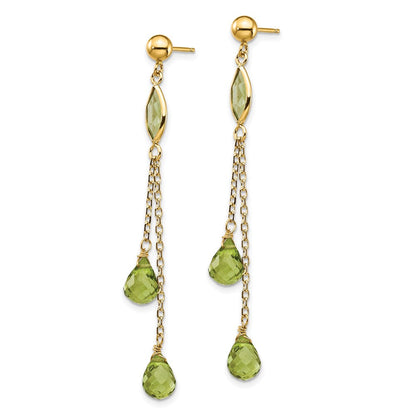 14K Peridot-Ohrhänger