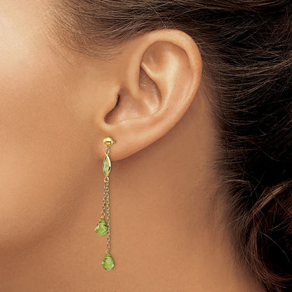 14K Peridot-Ohrhänger