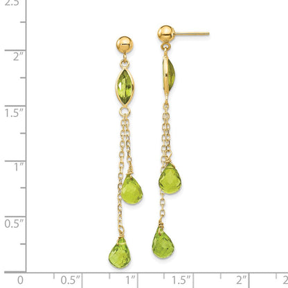 14K Peridot-Ohrhänger