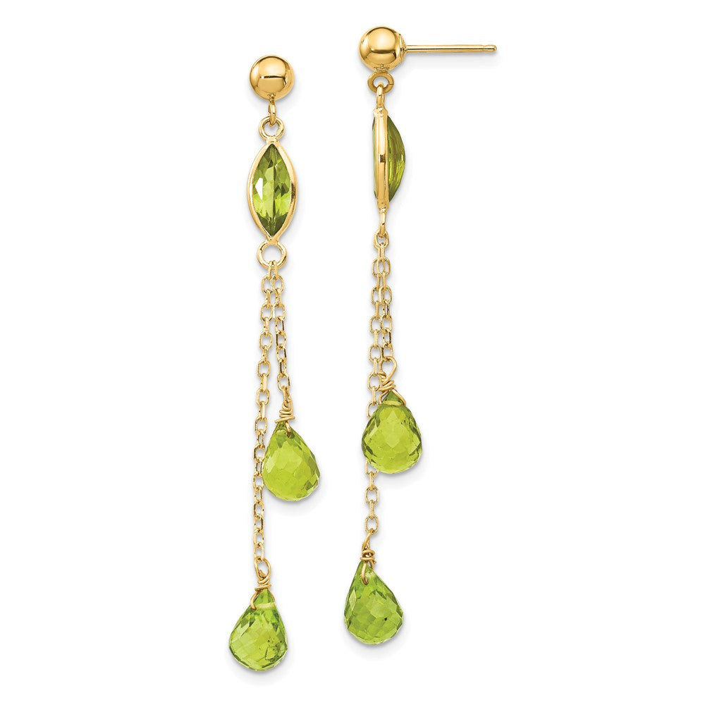 14K Peridot-Ohrhänger