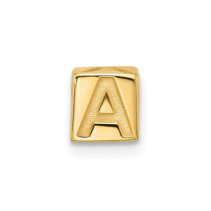 14K Gelbgold Alphabet Perle Buchstabe A