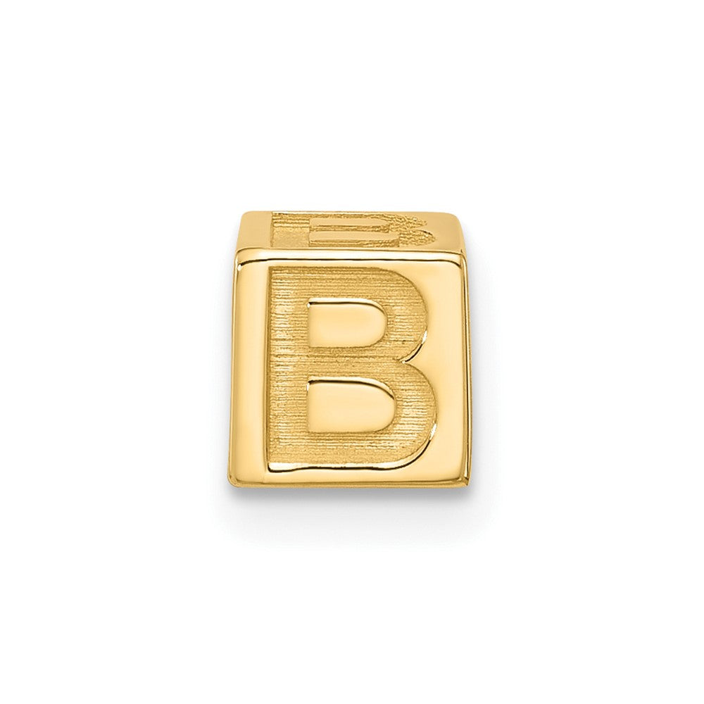 14K Gelbgold Alphabet Perle Buchstabe B