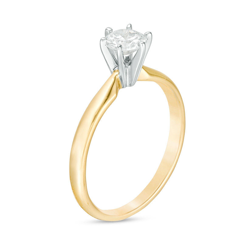 0,5 ct. Diamant-Solitär-Verlobungsring aus 14K Gold
