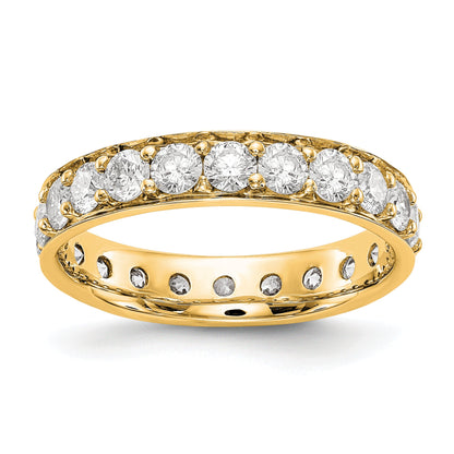 14K Gelbgold poliertes Vintage-Memoire-Ring-Armband mit 2 ct. Gesamtgewicht Diamanten