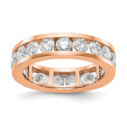 Damen-Memoire-Ring mit 2 ct. Gesamtgewicht natürlichen Diamanten aus 14K Roségold
