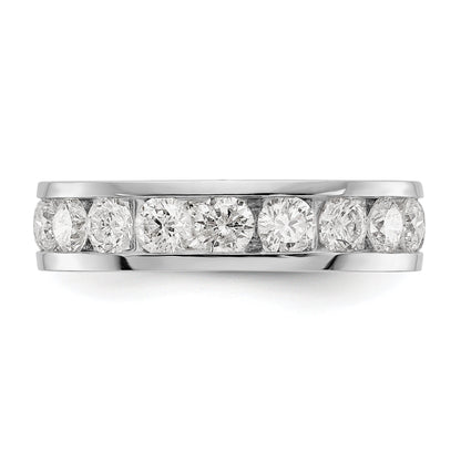 2 ct. Natürlicher Diamant Memoire-Ring aus 14K Weißgold für Damen