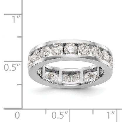 2 ct. Natürlicher Diamant Memoire-Ring aus 14K Weißgold für Damen