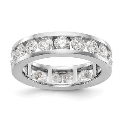 2 ct. Natürlicher Diamant Memoire-Ring aus 14K Weißgold für Damen