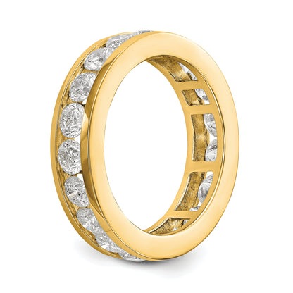 2 ct. Memoire-Ring für Damen mit natürlichem Diamant aus 14K Gelbgold