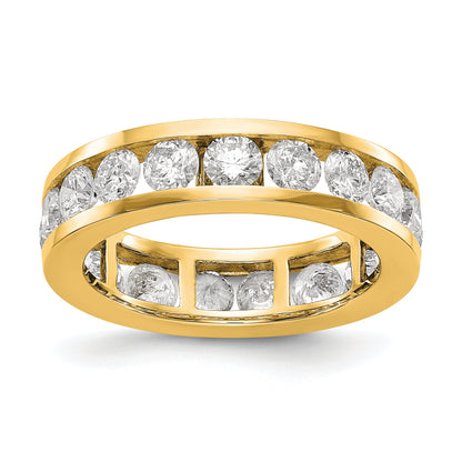 2 ct. Memoire-Ring für Damen mit natürlichem Diamant aus 14K Gelbgold