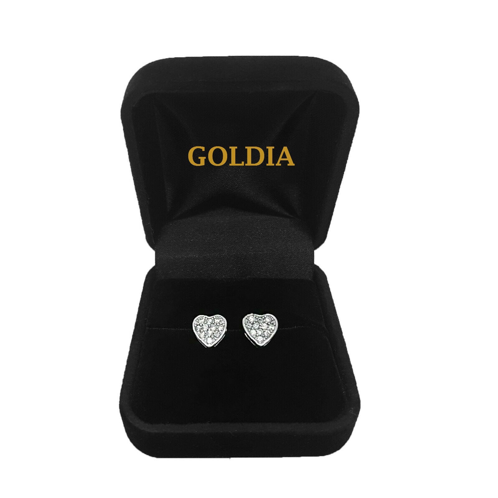 1/4 Karat Gesamtgewicht Rund Diamant Solitär Ohrstecker in 14K Weißgold