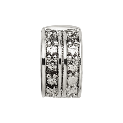 Sterlingsilber Reflections Klappbar Dotted Klammer Perle