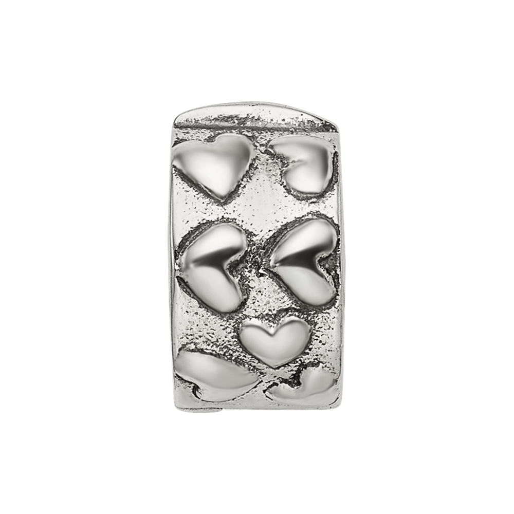 Sterlingsilber Reflections Klappbar Herzen Klammer Perle