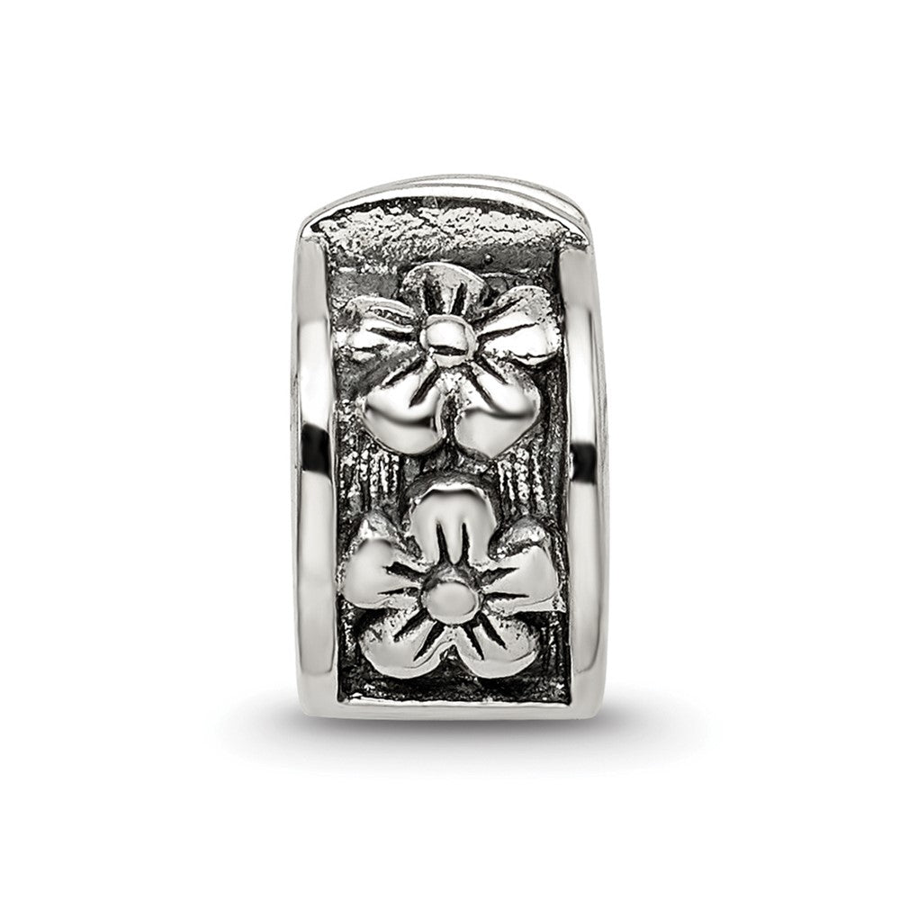 Sterlingsilber Reflections Klappbar Blumen Klammer Perle