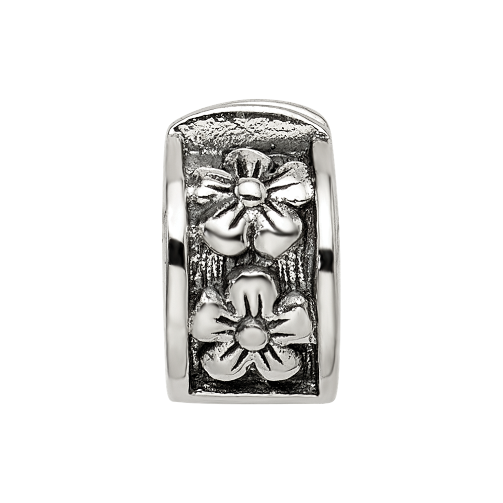 Sterlingsilber Reflections Klappbar Blumen Klammer Perle
