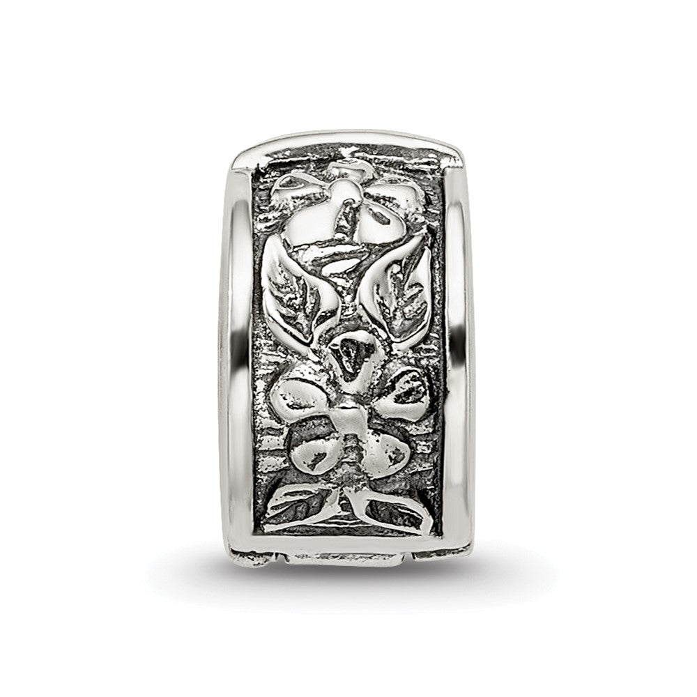 Sterlingsilber Reflections Klappbar Blumen Klammer Perle