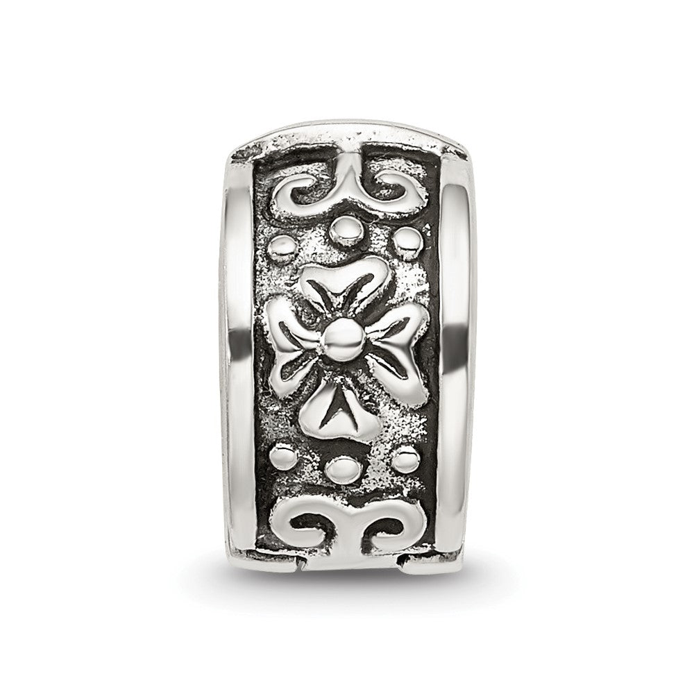 Sterlingsilber Reflections Klappbar Blumen Klammer Perle