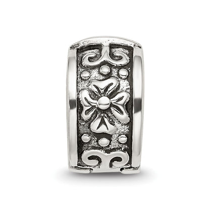 Sterlingsilber Reflections Klappbar Blumen Klammer Perle