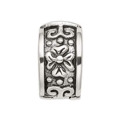 Sterlingsilber Reflections Klappbar Blumen Klammer Perle