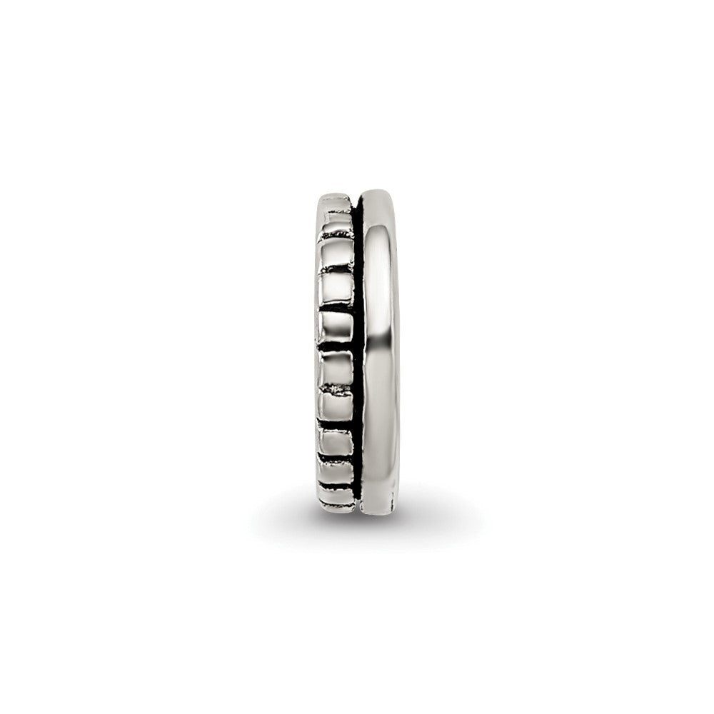 Sterlingsilber Reflections Notched Spacer Perle