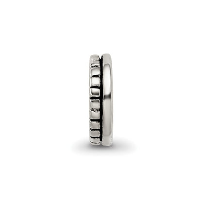 Sterlingsilber Reflections Notched Spacer Perle