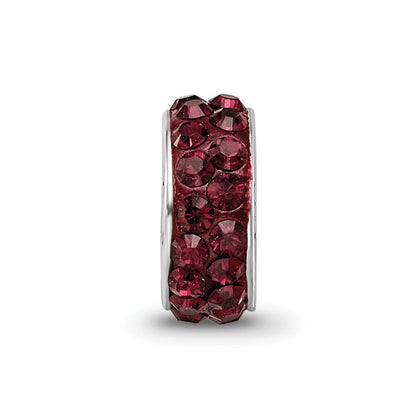 Sterlingsilber Reflections June Doppelt Reihe Rot Preciosa Kristall Perle
