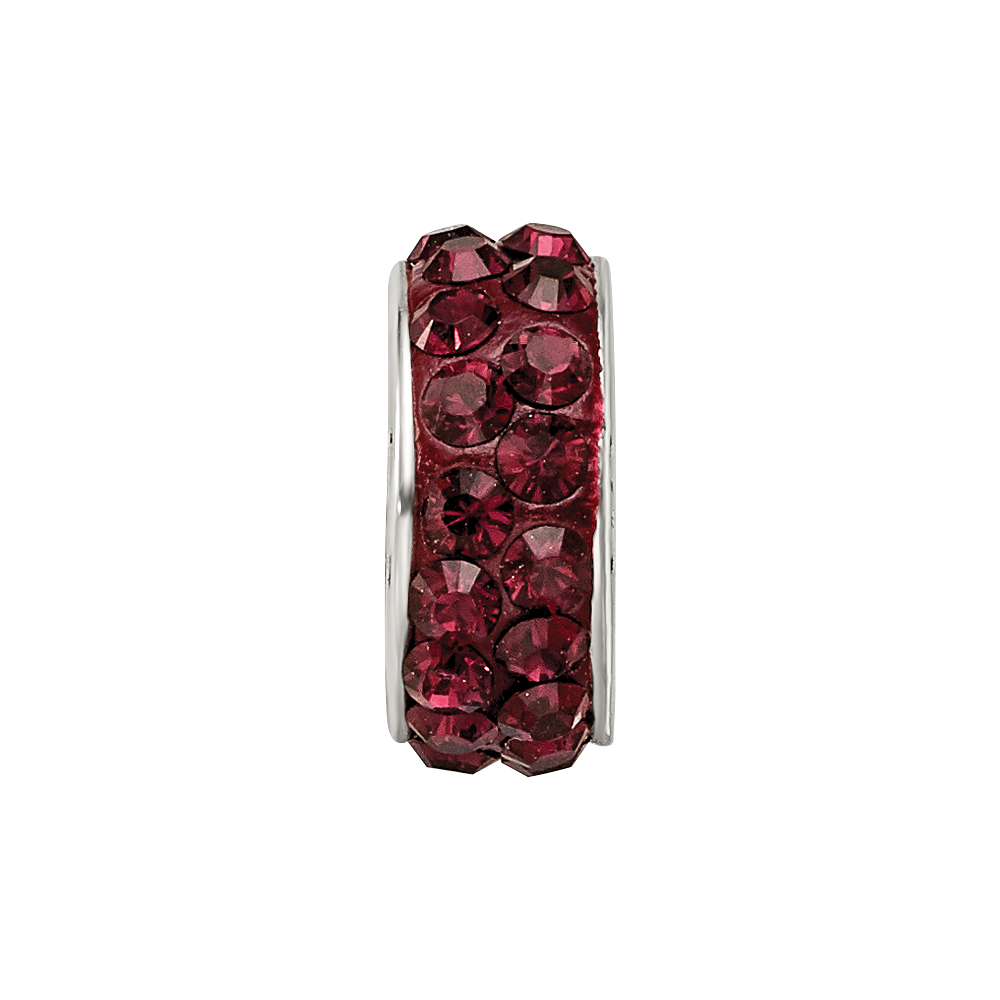Sterlingsilber Reflections June Doppelt Reihe Rot Preciosa Kristall Perle