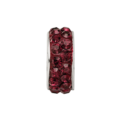Sterlingsilber Reflections June Doppelt Reihe Rot Preciosa Kristall Perle