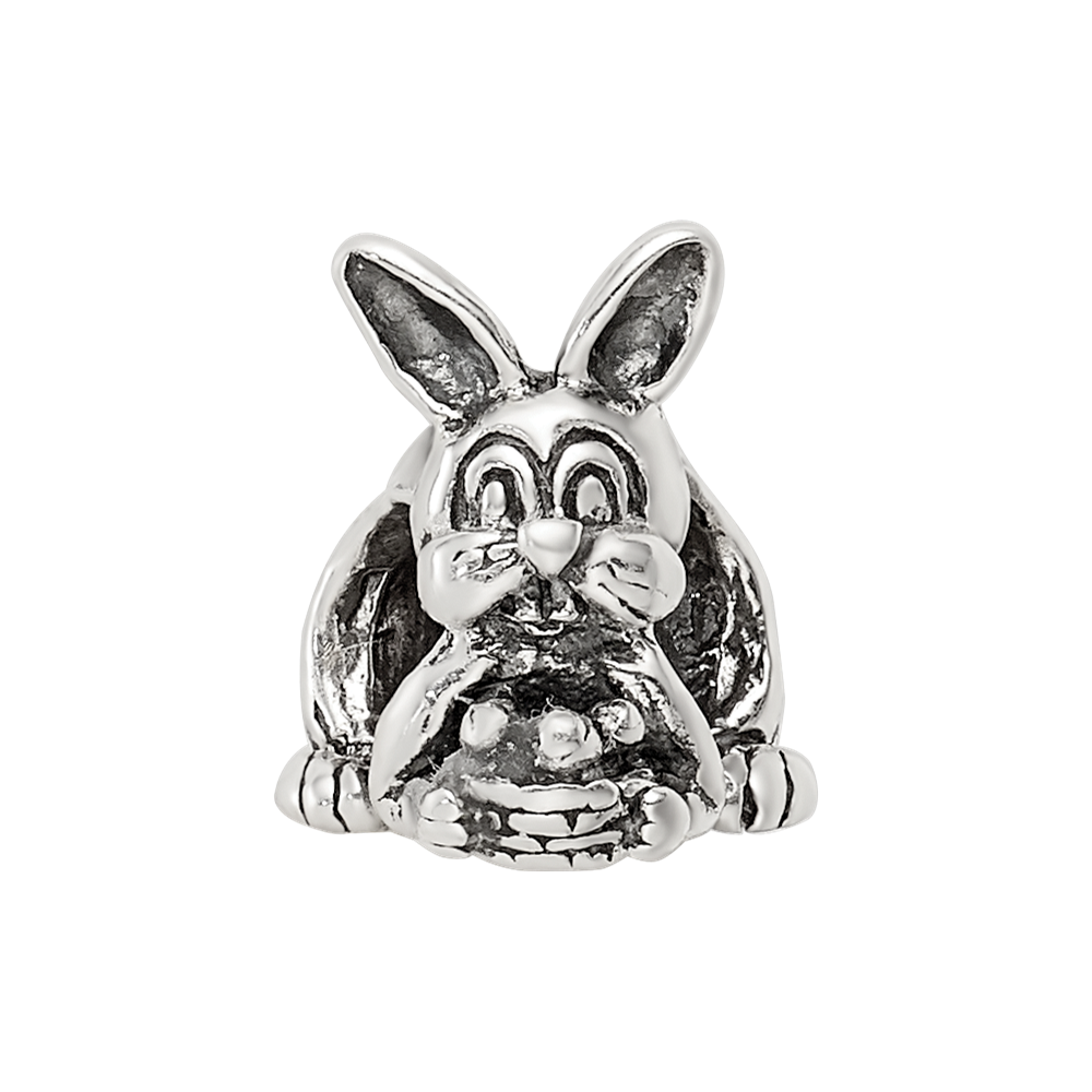 Sterlingsilber Reflections Bunny mit Korb Perle