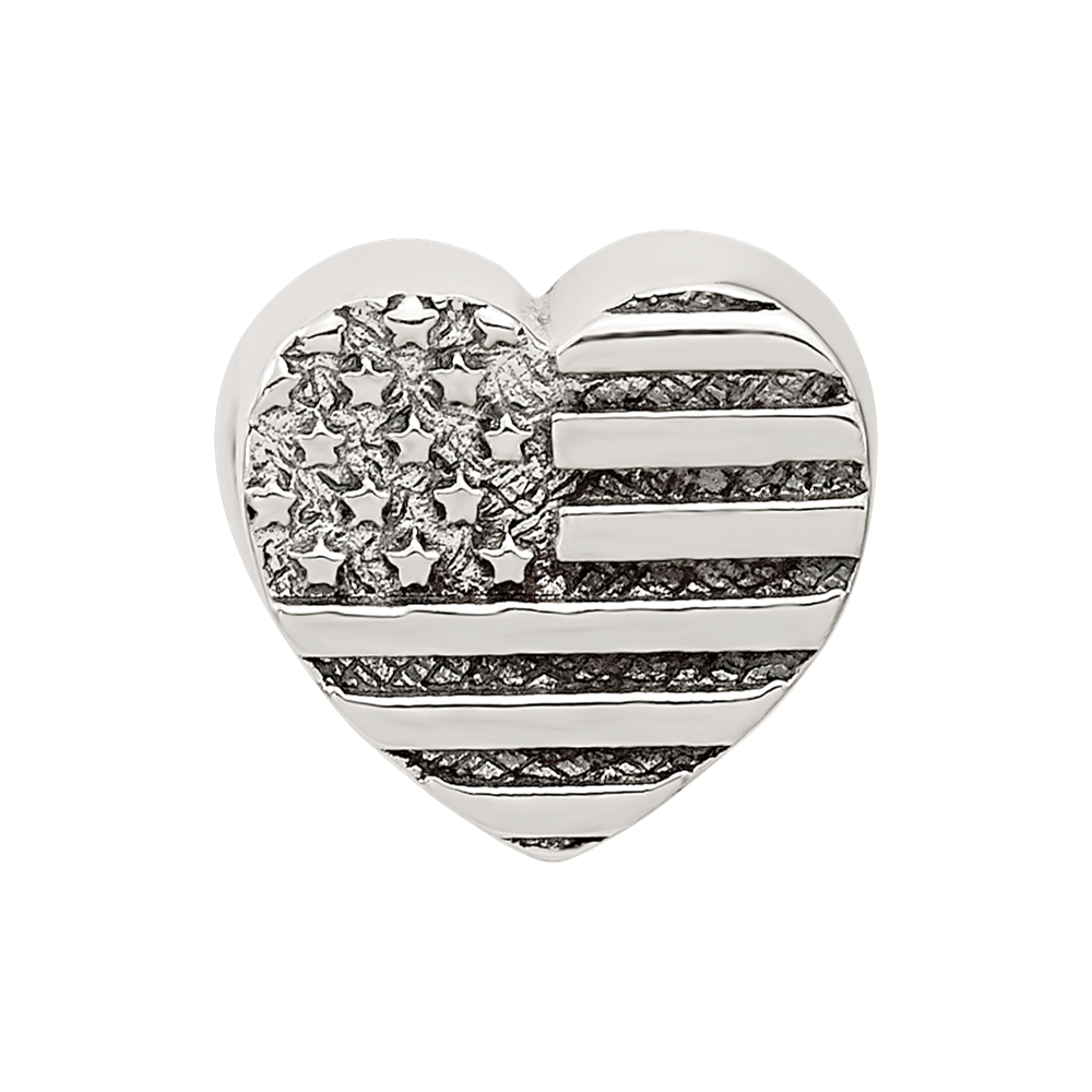 Sterlingsilber Reflections Herz Flag Perle