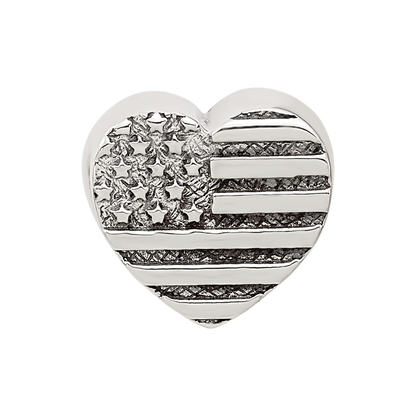 Sterlingsilber Reflections Herz Flag Perle