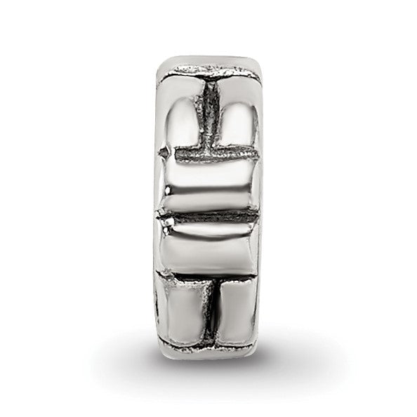 Sterlingsilber Reflections Notched Spacer Perle