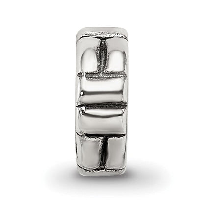 Sterlingsilber Reflections Notched Spacer Perle