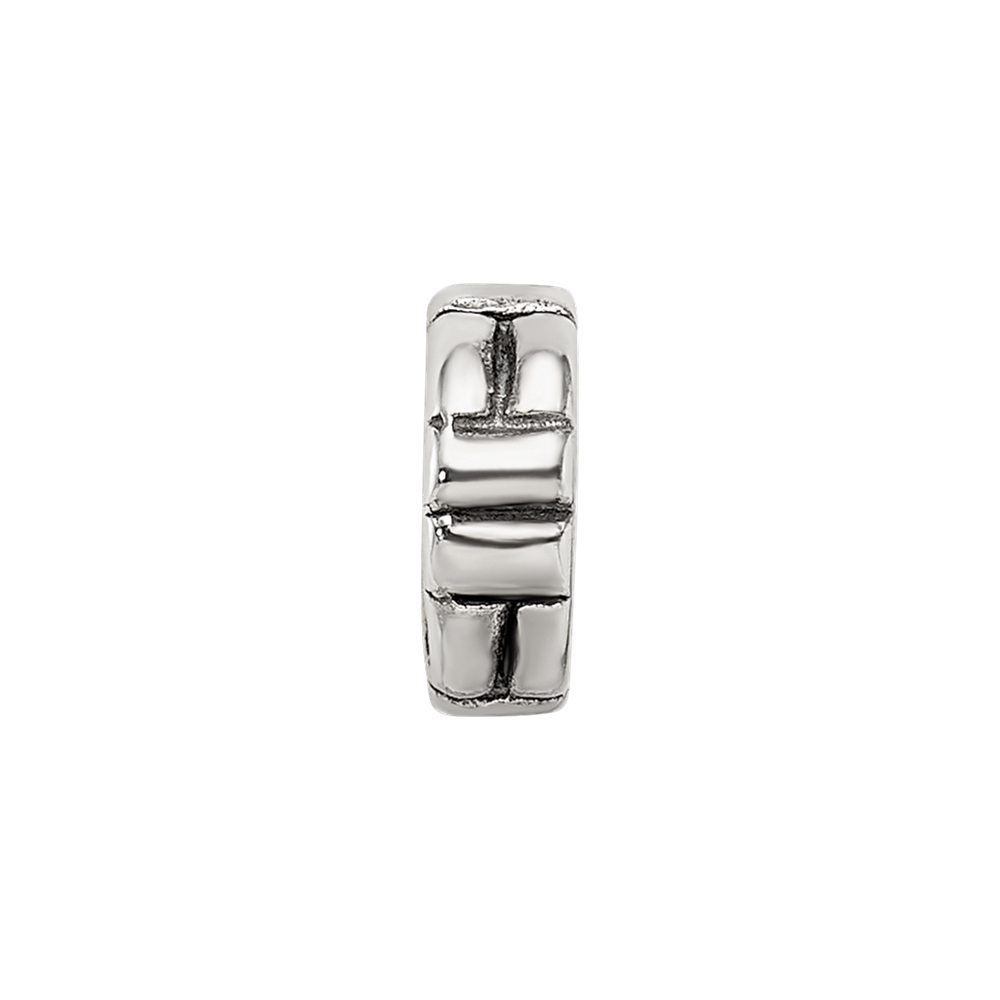 Sterlingsilber Reflections Notched Spacer Perle