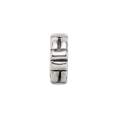 Sterlingsilber Reflections Notched Spacer Perle