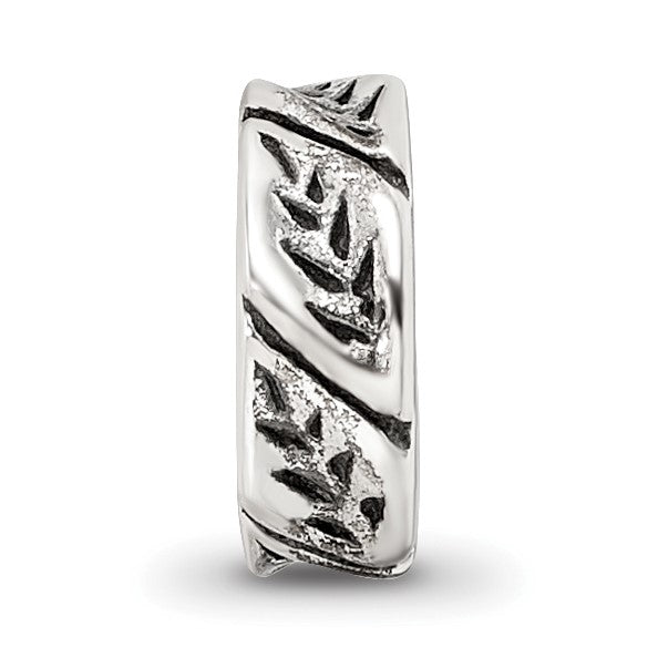 Sterlingsilber Reflections Blatt Design Spacer Perle