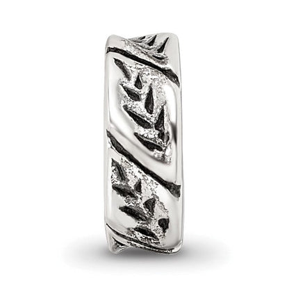 Sterlingsilber Reflections Blatt Design Spacer Perle