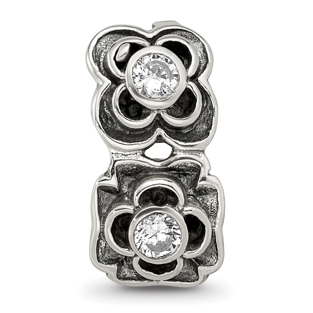 Sterlingsilber Reflections Zirkonia Connector Perle