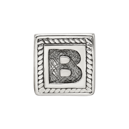 Sterlingsilber Reflections Buchstabe B Dreieck Block Perle