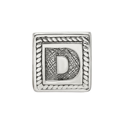 Sterlingsilber Reflections Buchstabe D Dreieck Block Perle
