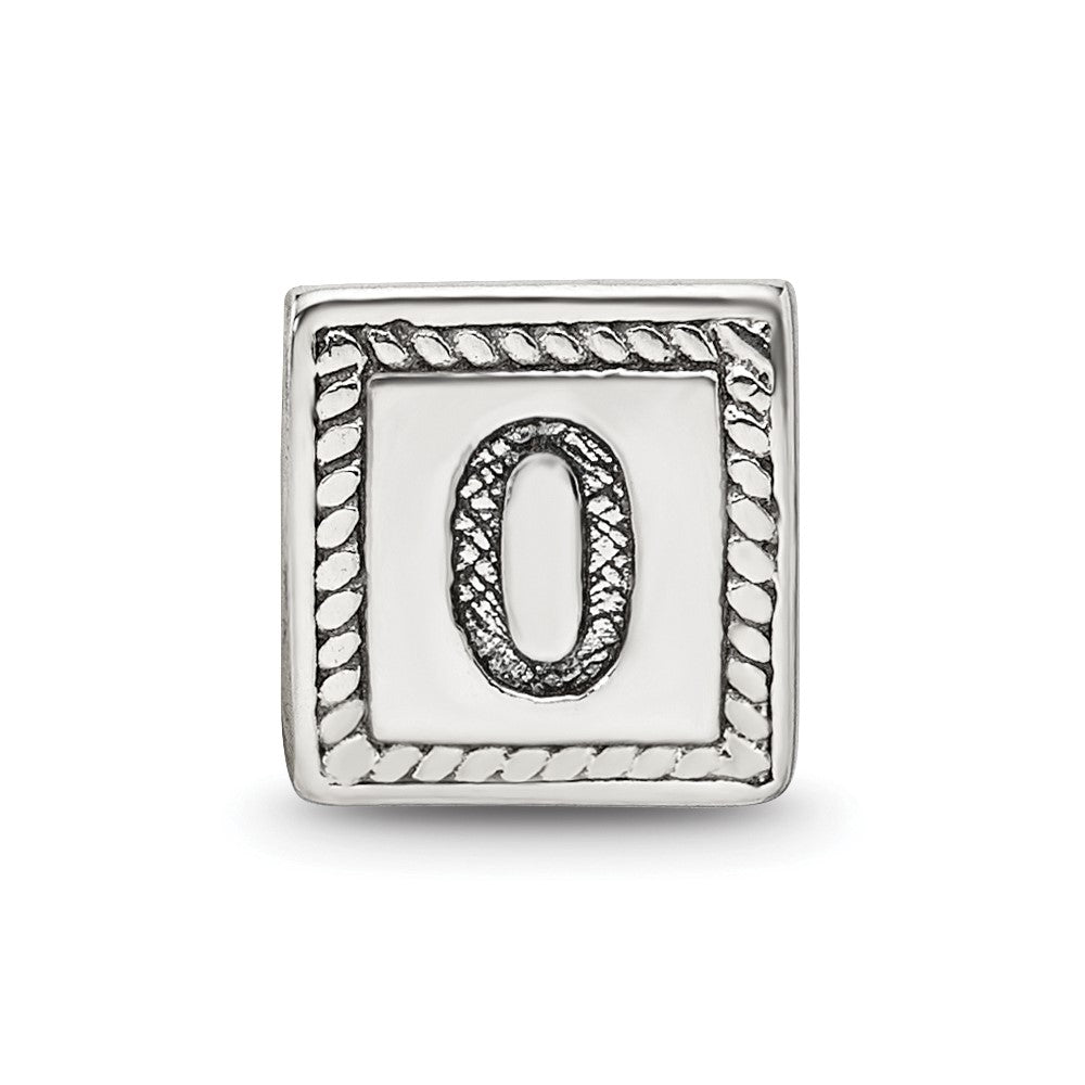 Sterlingsilber Reflections Zahl 0 Dreieck Block Perle