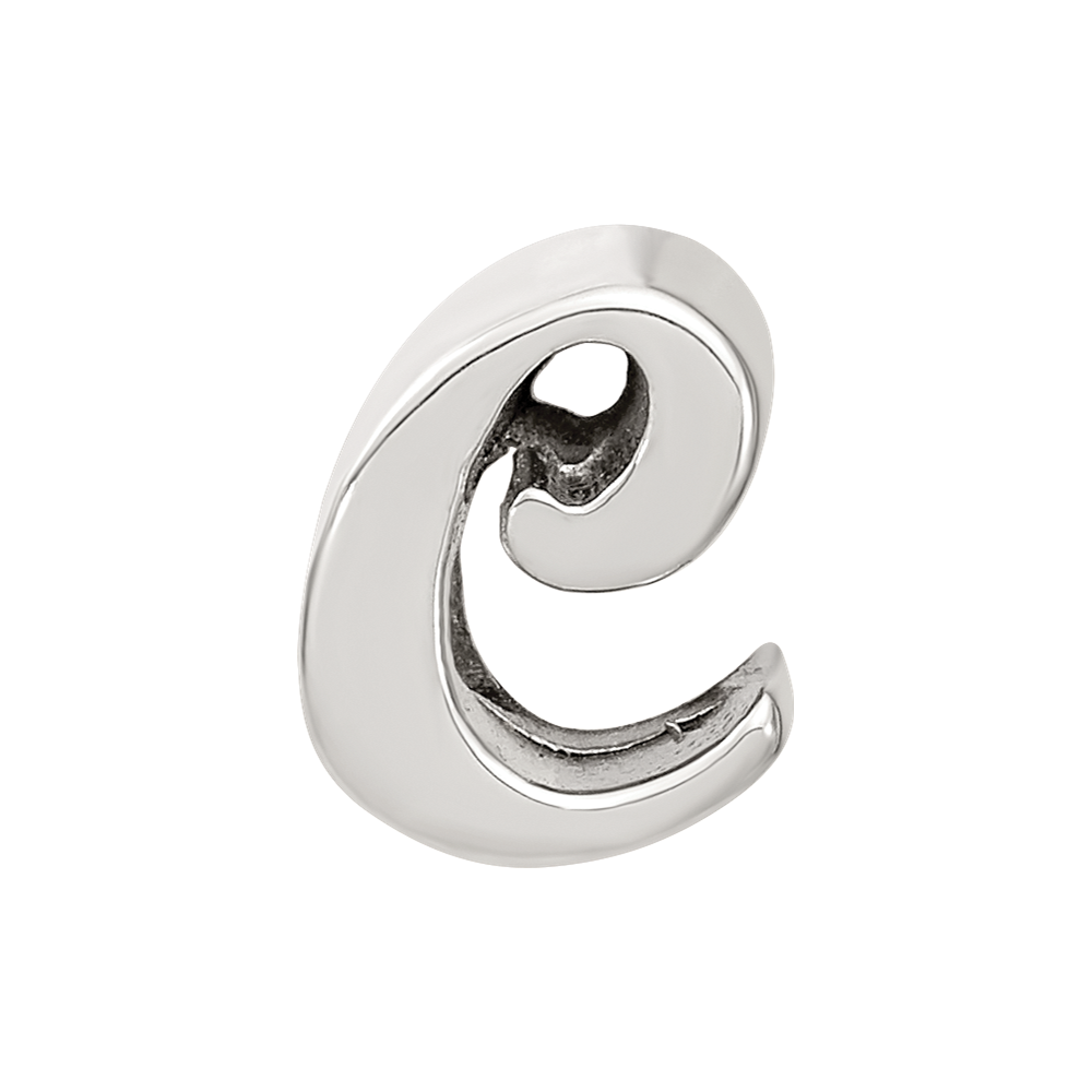 Sterlingsilber Reflections Buchstabe C Schreibschrift Perle