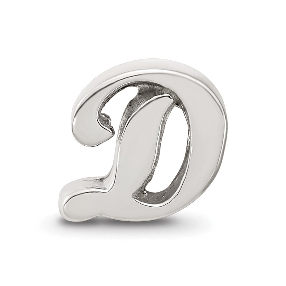 Sterlingsilber Reflections Buchstabe D Schreibschrift Perle